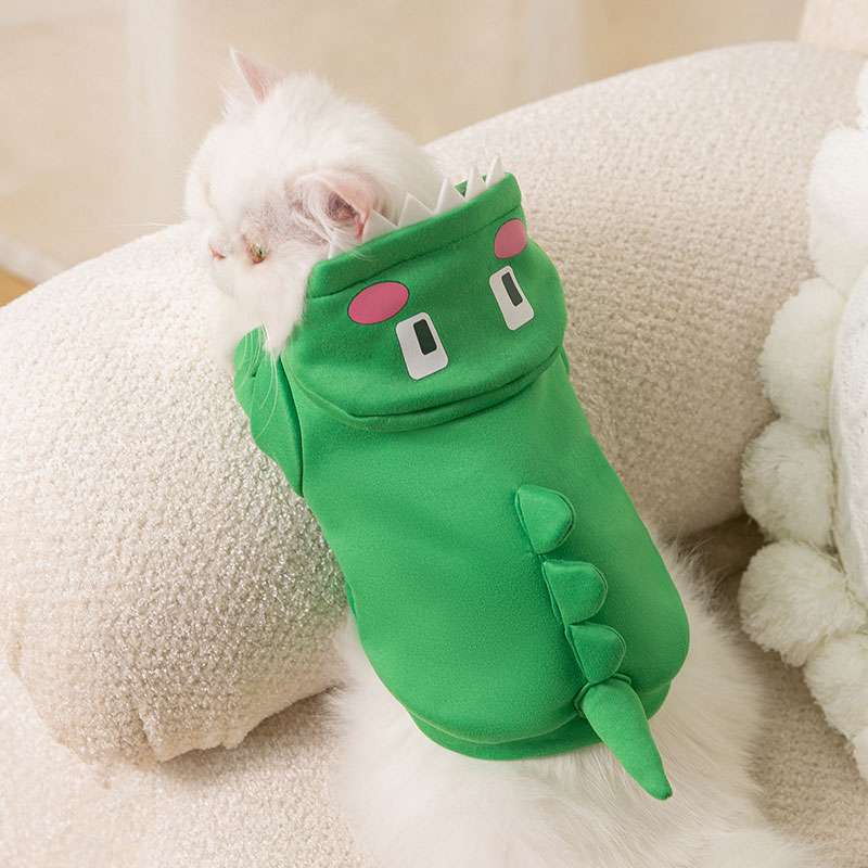 猫服  コスプレ | かわいい恐竜コスプレ猫用パーカー