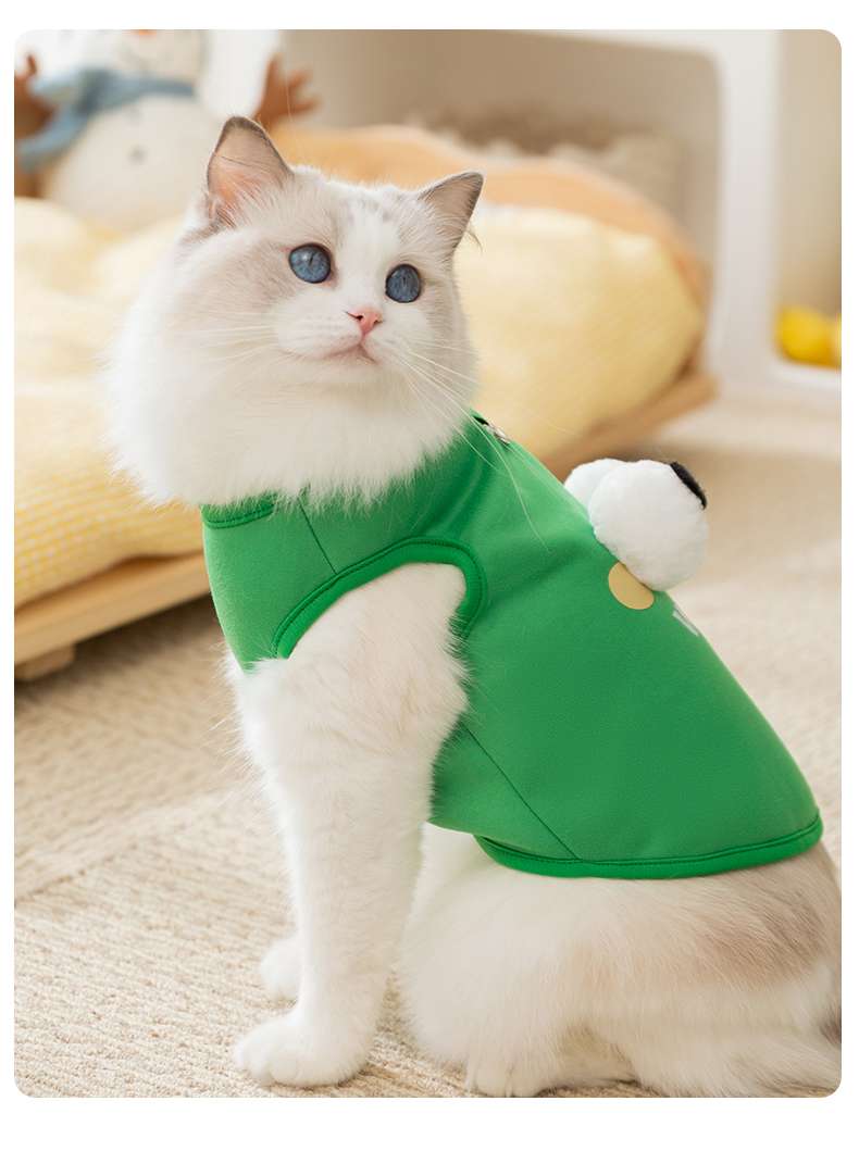 猫服  洋服 | 目玉付きサマーベスト猫用