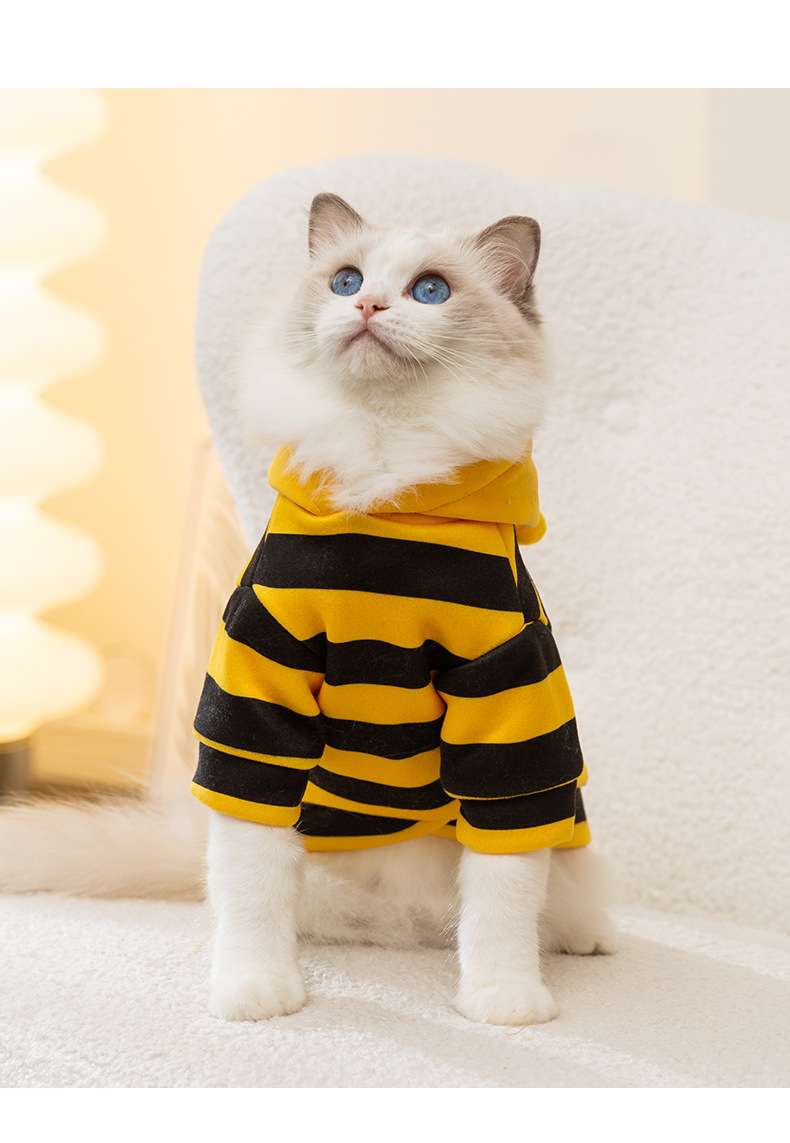 猫服  コスプレ | ミツバチ風猫用コスチューム