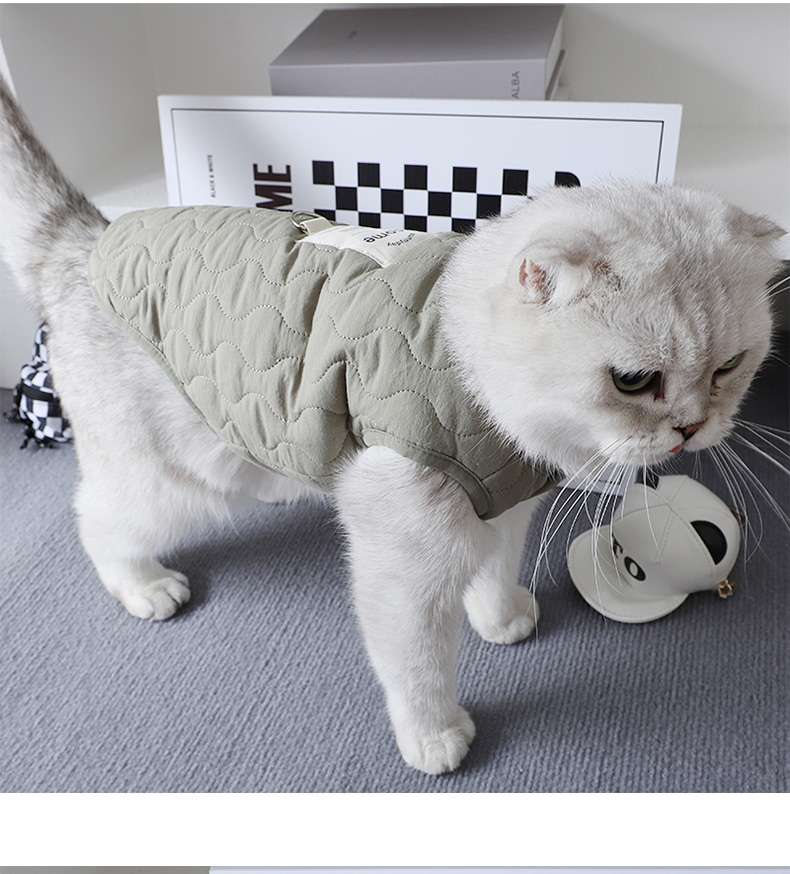 猫服  防寒服 | もこもこペット防寒ベスト