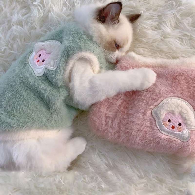 猫服  防寒服 | もこもこ猫ちゃん用防寒ウェア
