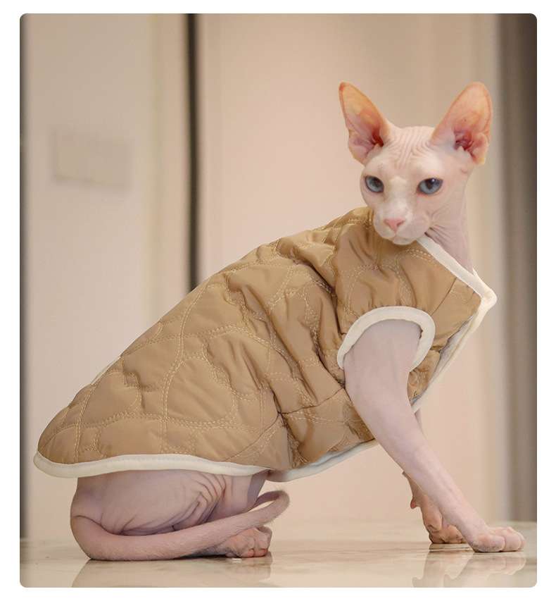 猫服  防寒服 | ネコちゃん用キルティングベスト
