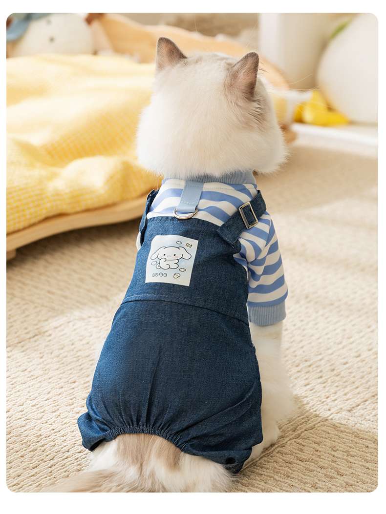 猫服  洋服 | もこもこネコちゃんつなぎパジャマ