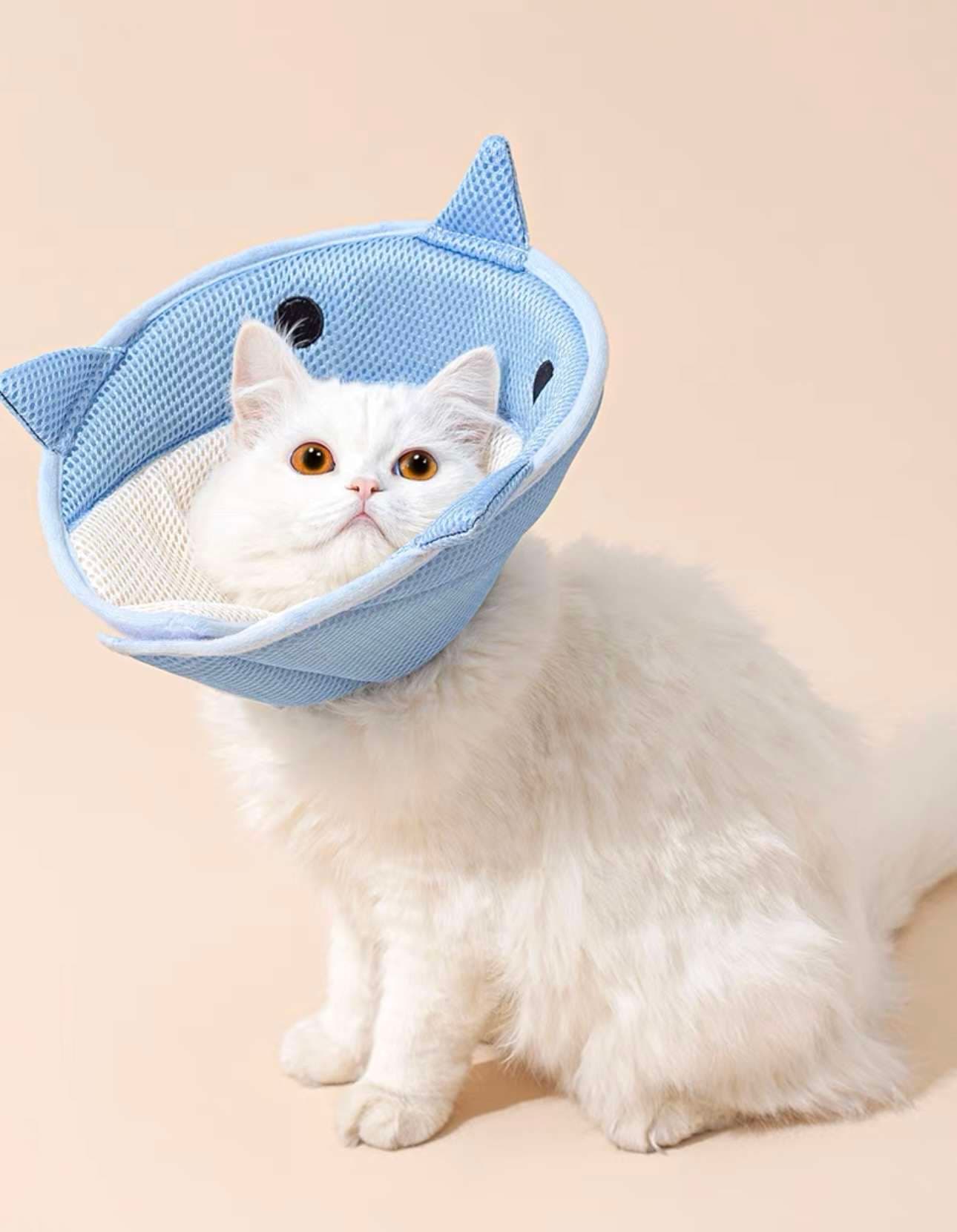 猫服 猫 エリザベスカラー | かわいい動物型メッシュエリザベスカラー