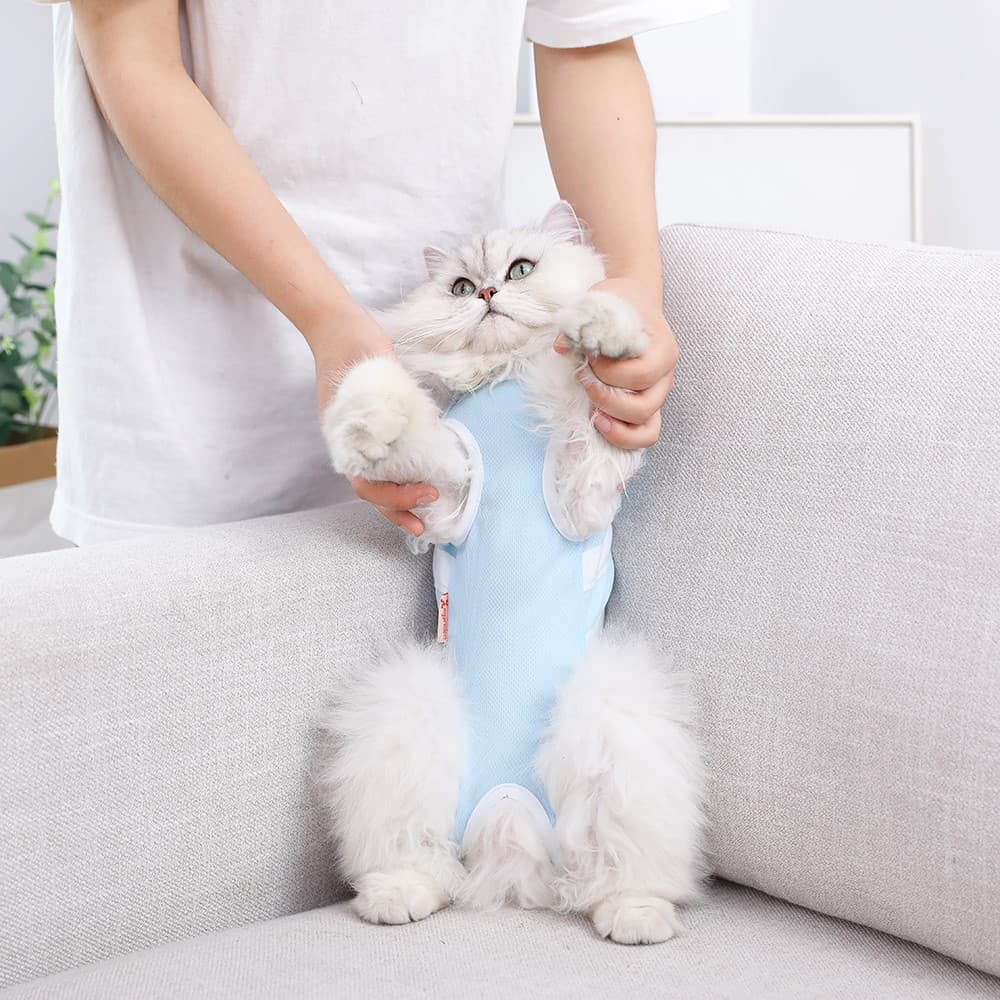 猫服 やさしい守護メッシュ術後服