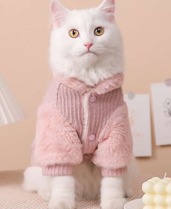 猫服 防寒服 | もふもふ猫ちゃんの癒し術後服