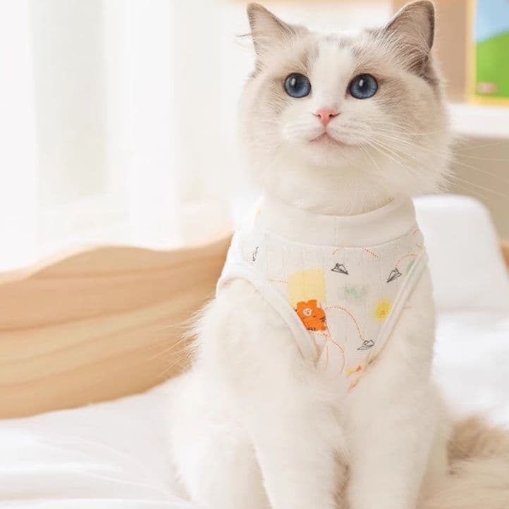 猫服 やさしい包み込み術後服
