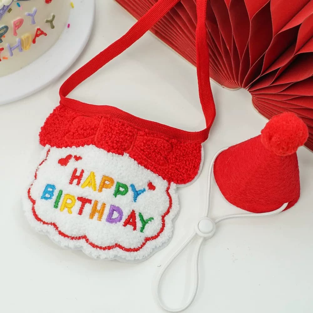 猫服 お誕生日お祝い猫ちゃん帽子セット