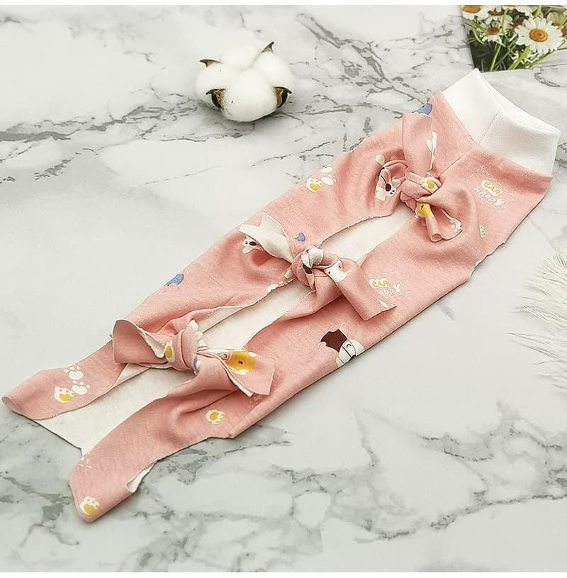 猫服 小花リボン付き和風着物風ベスト