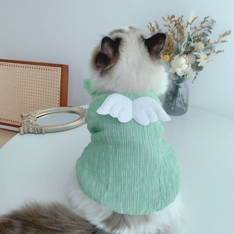 猫服 ふんわり天使の羽根ギャザーワンピース