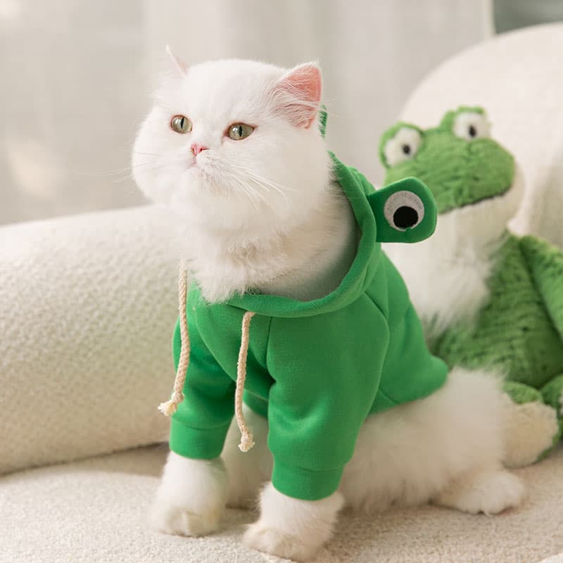 猫服 かえるさんなりきりパーカー