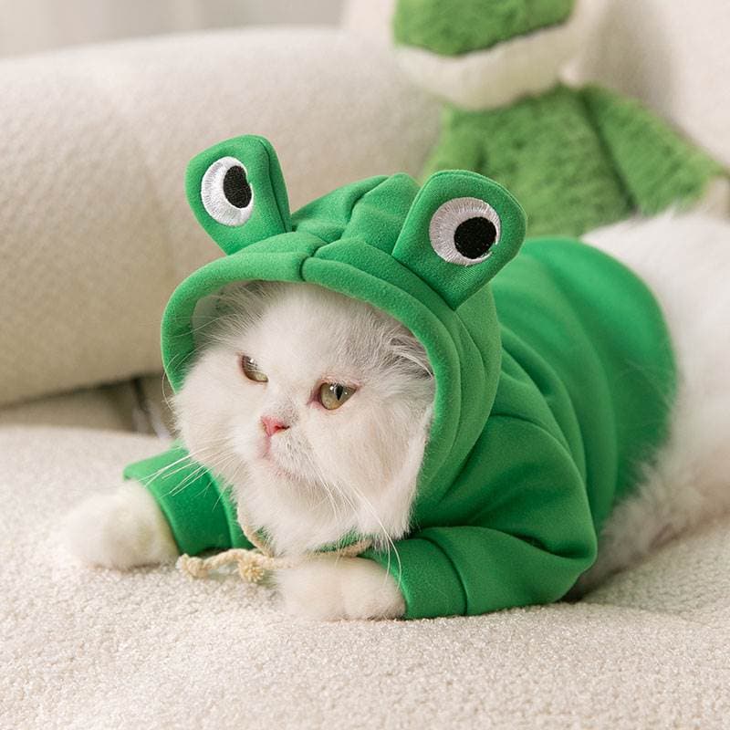猫服 かえるさんなりきりパーカー