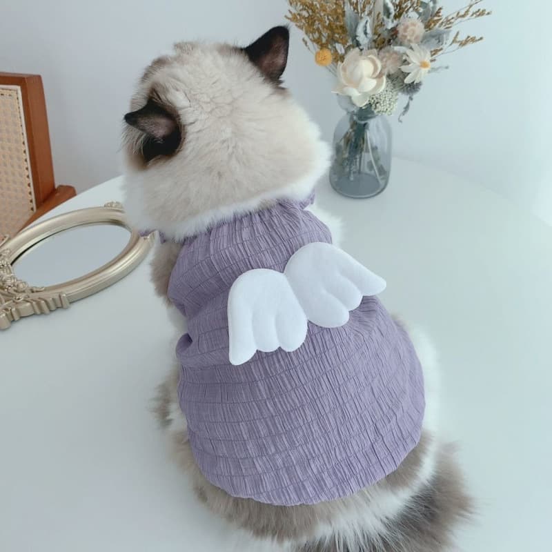 猫服 ふんわり天使の羽根ギャザーワンピース