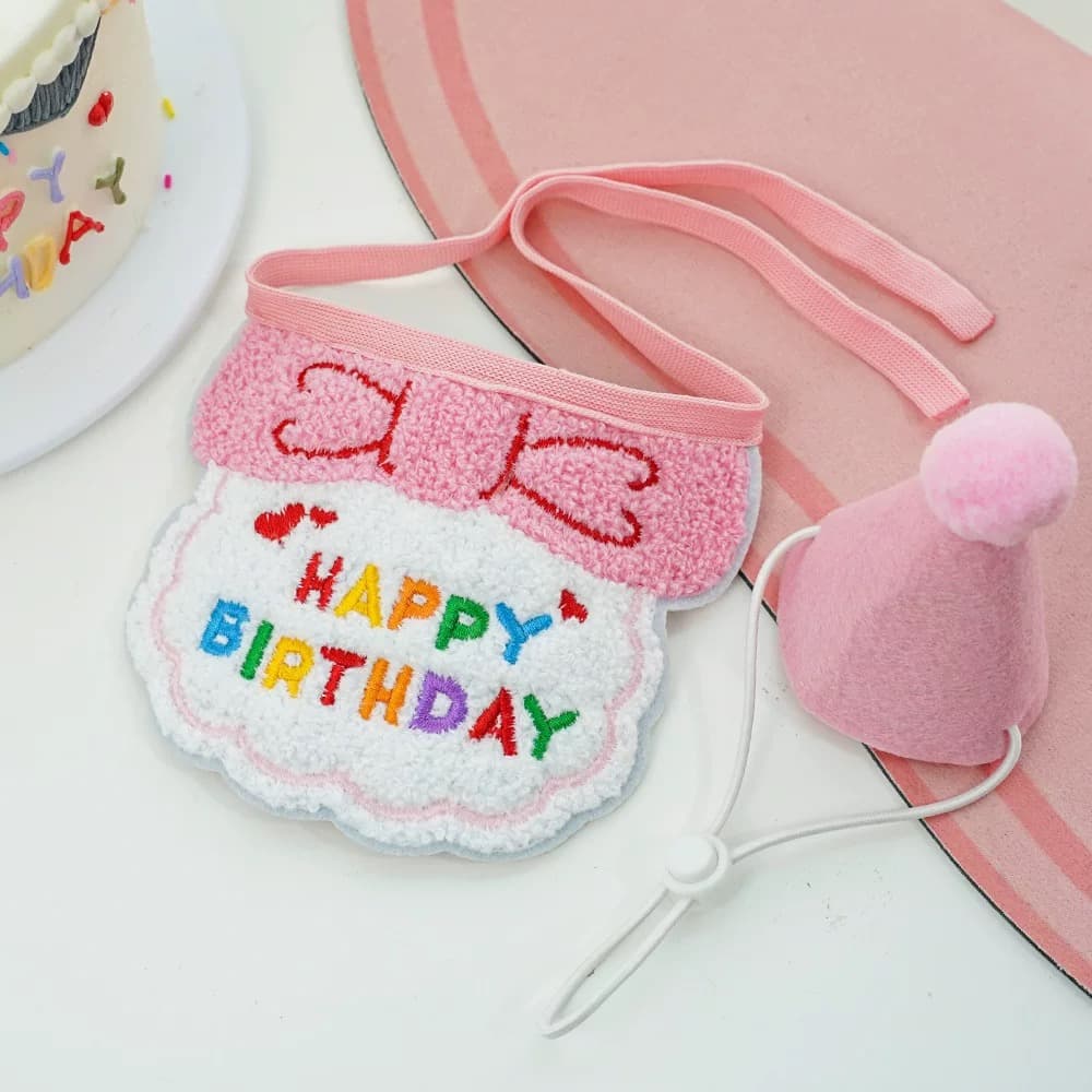 猫服 お誕生日お祝い猫ちゃん帽子セット