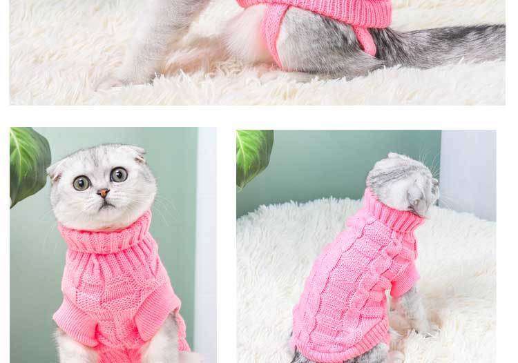 猫服 防寒服 | もこもこニャンコ防寒セーター