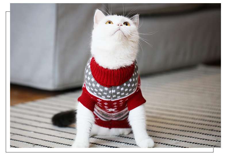 猫服 防寒服 | ペット用クリスマスセーター