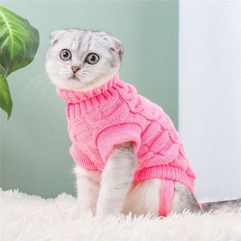 猫服 防寒服 | もこもこニャンコ防寒セーター