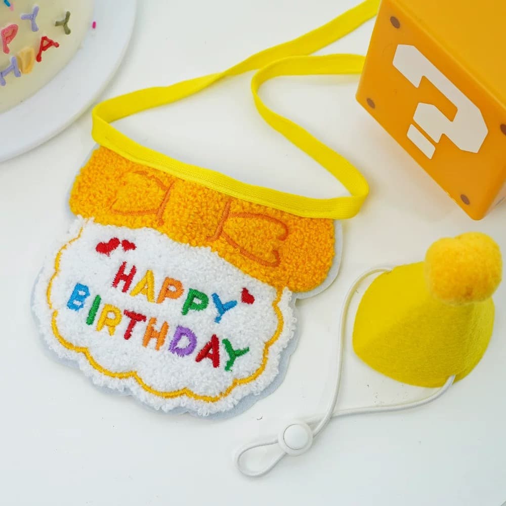 猫服 お誕生日お祝い猫ちゃん帽子セット