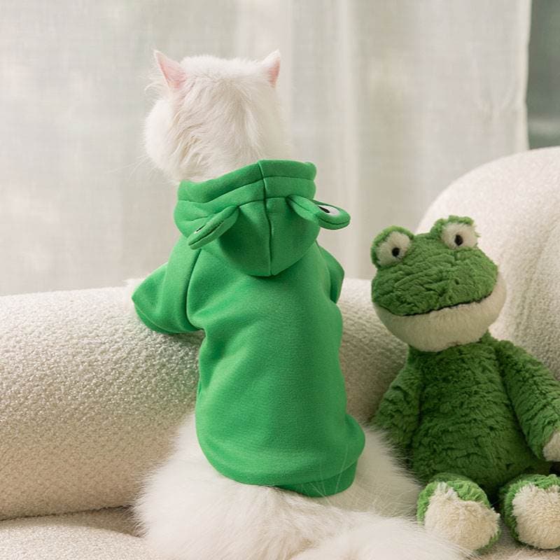 猫服 かえるさんなりきりパーカー