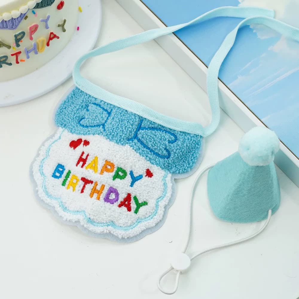 猫服 お誕生日お祝い猫ちゃん帽子セット