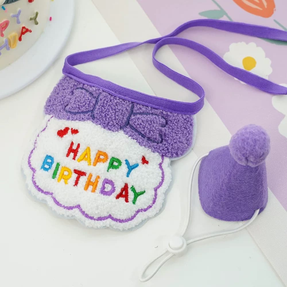 猫服 お誕生日お祝い猫ちゃん帽子セット
